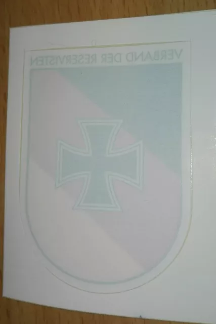 BUNDESWEHR Aufkleber/Sticker: Verband der RESERVISTEN von innen aufkleben