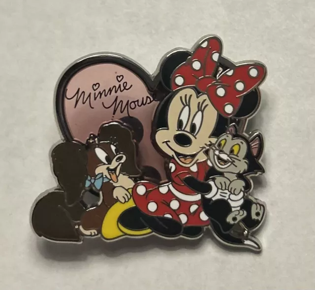 Disney - Minnie Mouse Heart - Figaro & Fifi Cat Pin