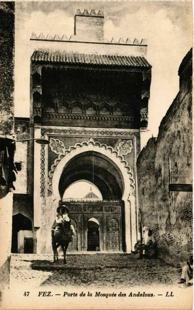 CPA AK FEZ Porte de la Mosquee des Andalous MAROC (824668)