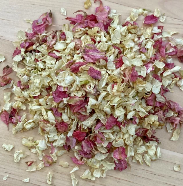 Biodegradable Confetti Weddinig Pink Ivory Wedding Natural Dried Petals Eco 1L