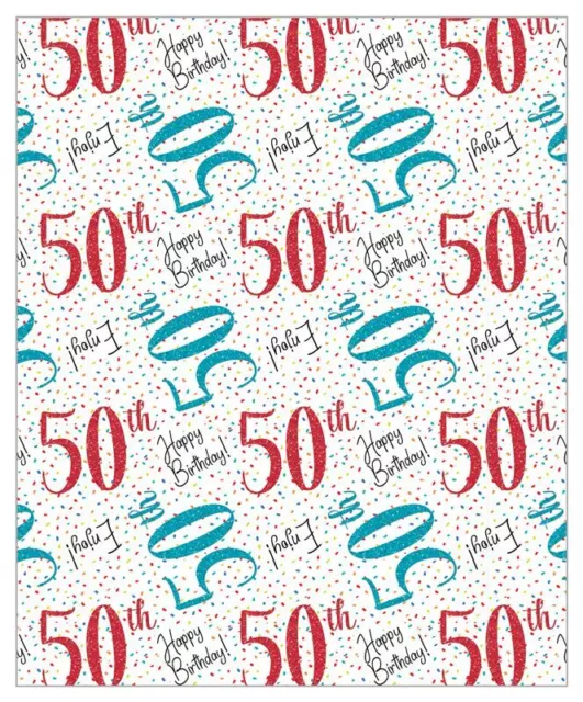 GIFT WRAPPING PAPER - SHEETS WRAP - Women men BIRTHDAY - FAST DISPATCH