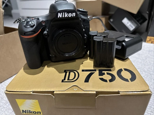Nikon D750 24.3 MP Digital SLR Camera - Black (Body Only)