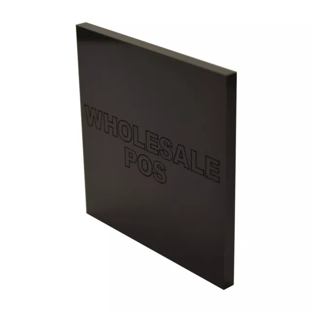 Acrylique Noir perspex Feuille Plastique Matériel 2mm 3mm 5mm 6mm 8mm 10mm  20mm