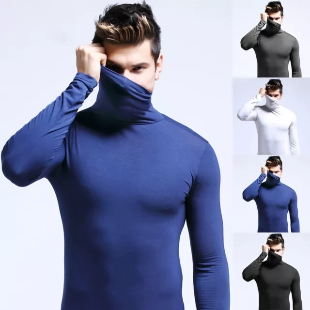 Top a maniche lunghe con fondo per uomo intimo termico inverno caldo collo a tar