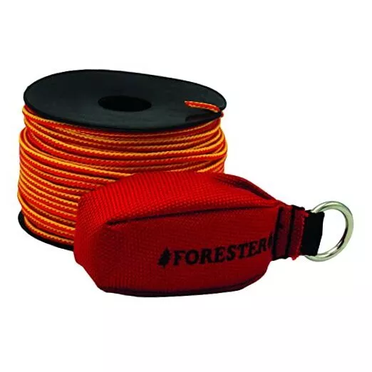 Arborist Throw Line Kit - Ultra Slick 100% Polyester Rope with 15oz 15 Oz