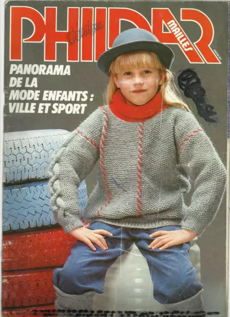 Livre Catalogue Tricot+Machine « Phildar »Enfants N° 101