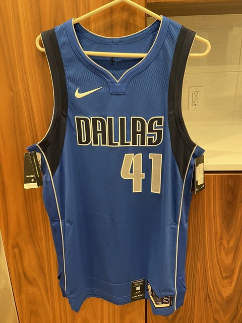 Men's Dallas Mavericks Dirk Nowitzki #41 Nike White 2021/22 Swingman NBA Jersey - Icon Edition