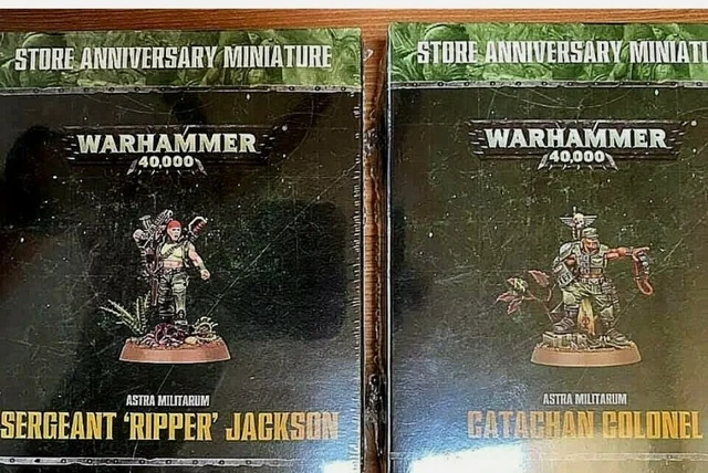 Still got time to grab some of the new Warhammer releases. We also have gotten our hands on a sealed Catachan Colonel box for those looking for some rarer limited edition models