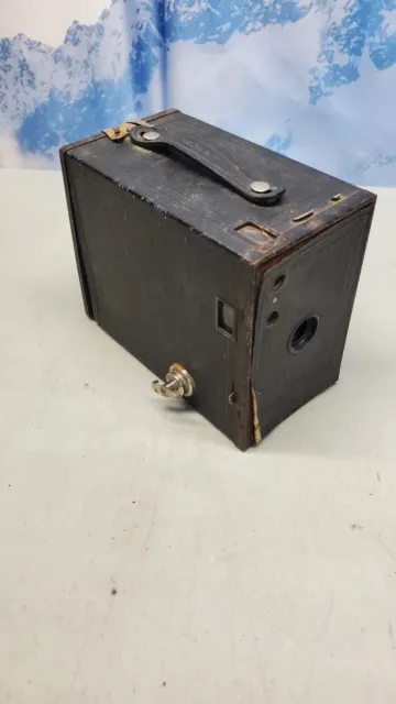🔥 Antique Kodak Brownie Box Camera No. 2A Model C Great Display (UNTESTED)