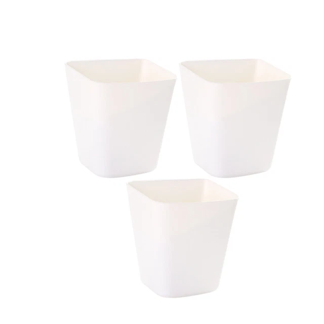 3 Pcs Organisateur De Stockage En Plastique Pots De Fleurs Suspendus Intérieur