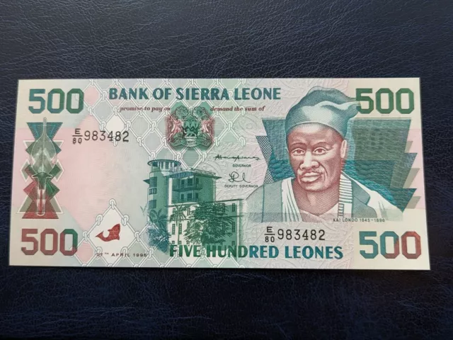 SIERRA LEONE Banconota 500 Lions (1995) Non in circolazione banconota nuova di zecca