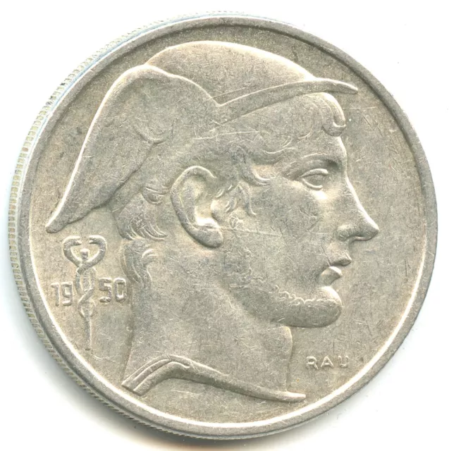 Belgique 50 francs argent 1950 n°5197