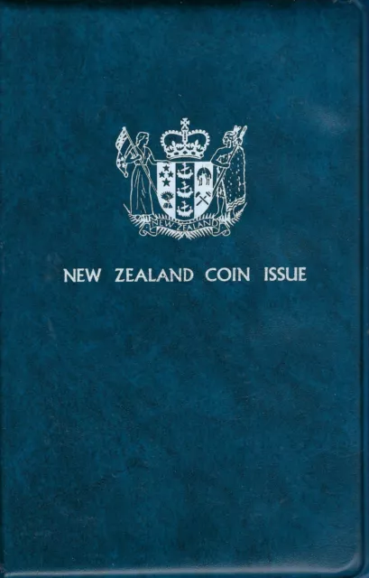 1979 New Zealand Seven Brilliant Uncirculated Coin Set in Original Blue Folder!