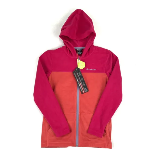 Macpac Kids Tui Hooded Zip Up Polartec Jacket Size 10 New $99