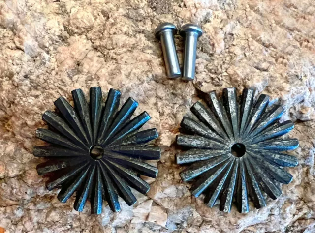 HANDMADE 1 3/4" 20-Point COWBOY VAQUERO SPUR ROWELS & Pins