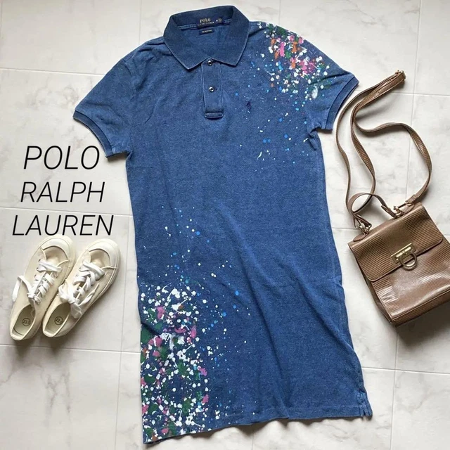 Ralph Lauren Painted Dress Floral Vulgar Shirtnavy