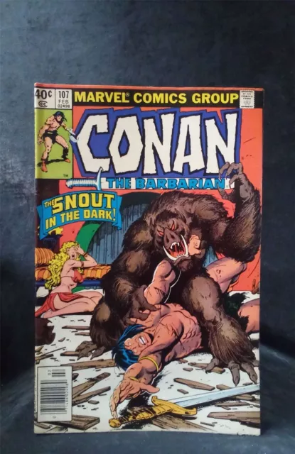 Conan the Barbarian #107 1980 Marvel Comics Comic Book