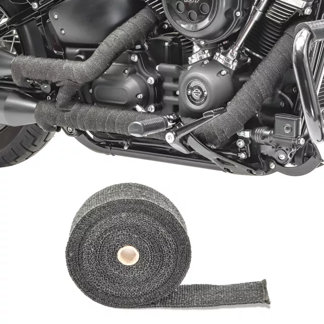 Hitzeschutzband Motorrad Craftride Auspuffband 10m schwarz