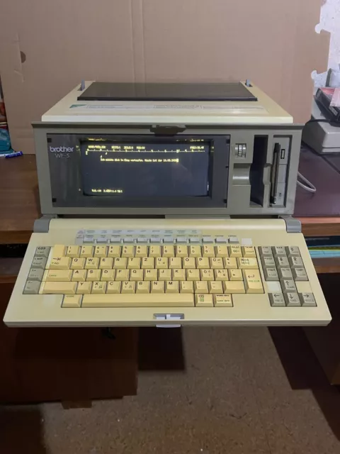 Brother WP-5 Schreibcomputer 1984 elektrische Schreibmaschine + 5 Farbbänder