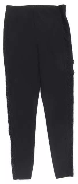 River Island Womens Black Polyester Capri Leggings Size 10 L26 in