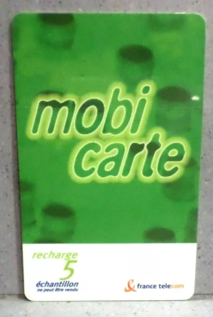 Mobicarte neuve Orange carte SIM 4G avec 5 euros de crédit, commençant  par 07