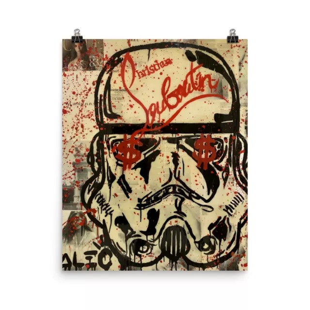 Alec Monopoly Painted Poster Print Storm Trooper Wall Art Decor 16x20 Size