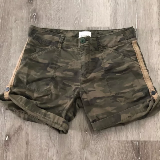 Sanctuary Women’s Wanderer Mother Nature Camo Cuff Hem Shorts Ss 27