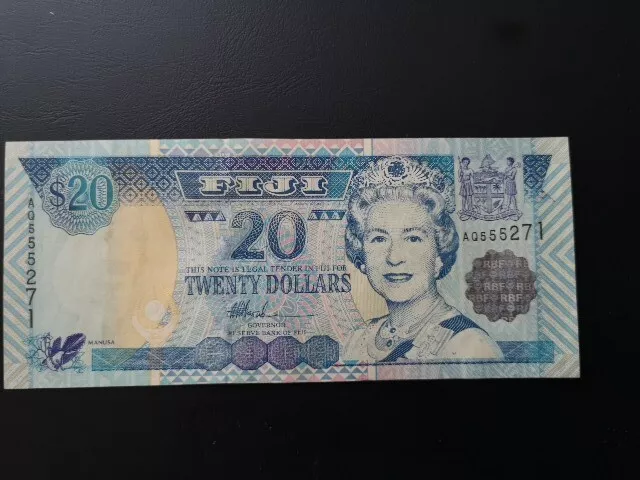 FIJI 20 DOLLARS (P107a) N. D. (2002) QEII UNC