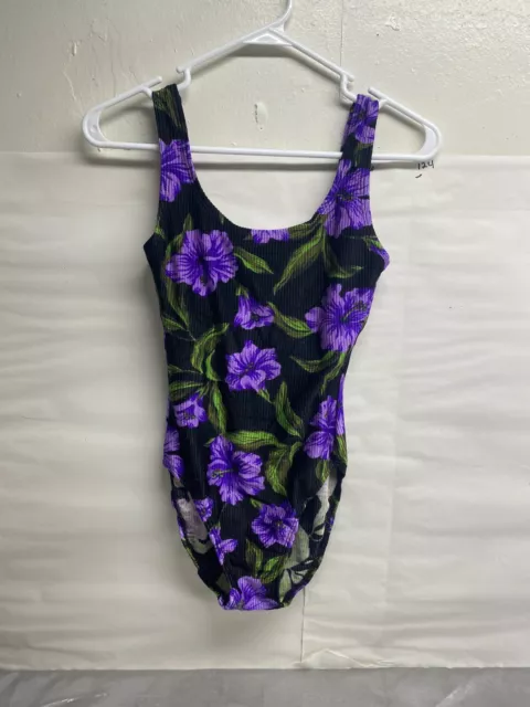 Vintage 1960's-1970's Catalina Swimsuit Pinup One Piece Retro Size S Floral