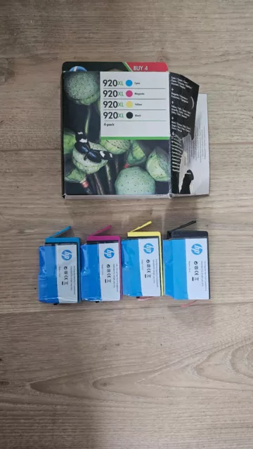 HP Hewlett Packard 920XL Black Cyan Magenta Yellow Ink Cartridge Bundle Pack