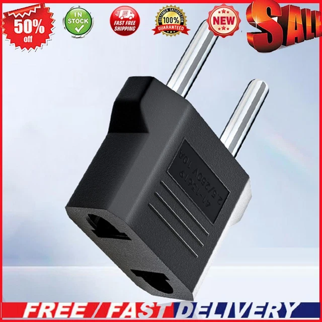US To EU Plug Conversion Adapter Mini Adapter Socket Charger Multiple Protection