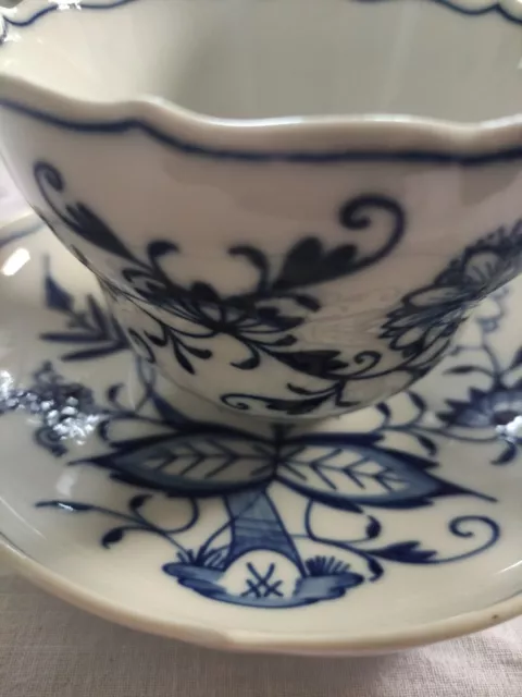 MEISSEN-RARITÄT TASSE KAFFEETASSE groß Zwiebelmuster gut erhalten schön um 1930 2