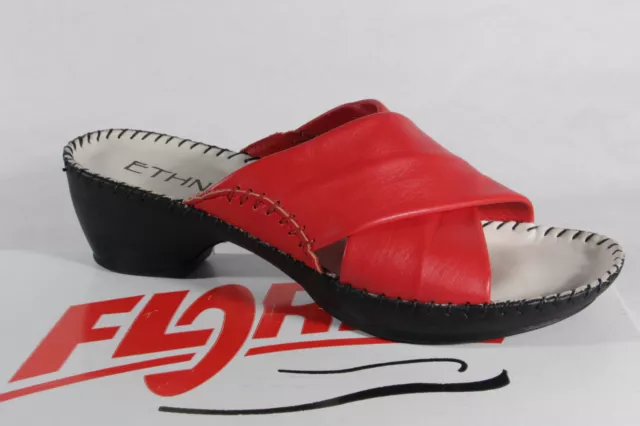 Florett Sandalias de Mujer Zapatilla Rojo, Plantilla Piel Nuevo