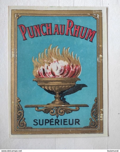Ancienne étiquette Rhum Jamaïque N°633 – Vintage French Label Collection