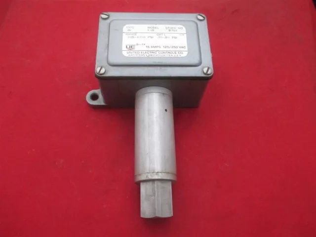 UE United Electric Controls J6 610 Pressure Switch