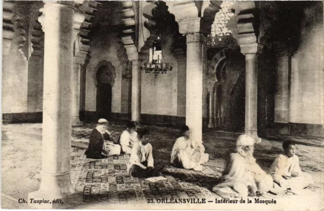 CPA AK ALGERIA ORLEANSVILLE Interieur de la Mosquee (1188908)