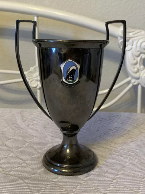 Vintage Holland America Line Souvenir Silver Plate Trophy Cup Nieuwpoort