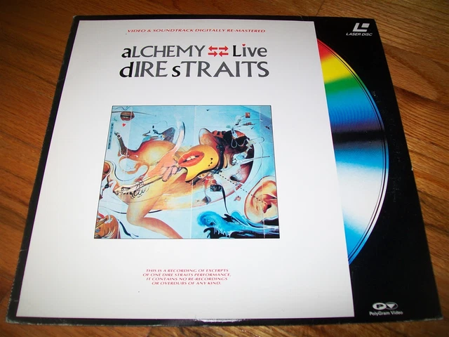DIRE STRAITS - ALCHEMY LIVE Laserdisc LD VERY GOOD CONDITION VERY RARE MUSIC