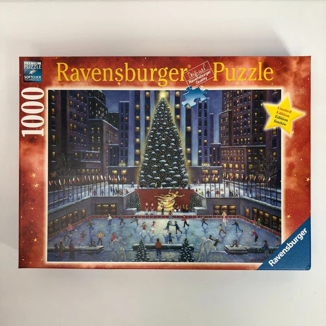 RAVENSBURGER JIGSAW PUZZLE Limited Edition NYC CHRISTMAS 1000 Pc 195633