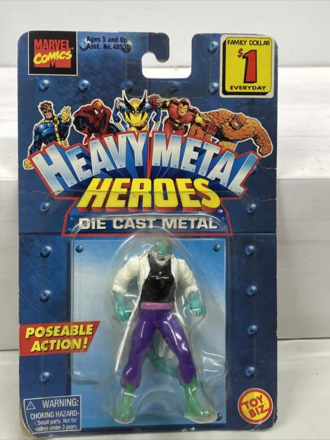 Toy Biz 1997 HEAVY METAL HEROES Figures MARVEL Die Cast DR CONNORS THE LIZARD