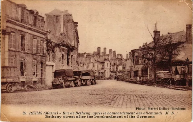 CPA Militaire, Reims - Rue de Betheny (277639)