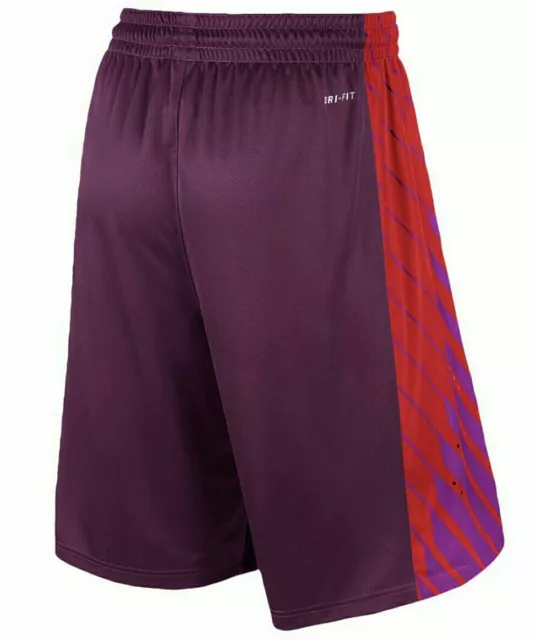 Nwt Nike Men's Purple/Red Elite Power Up Dri-Fit Basketball Short Sz M 823507