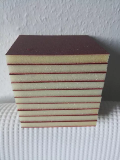10x Kovax Doubleflex Softpad Fine Red doppio lato 123 x 98 x 13 mm NUOVO