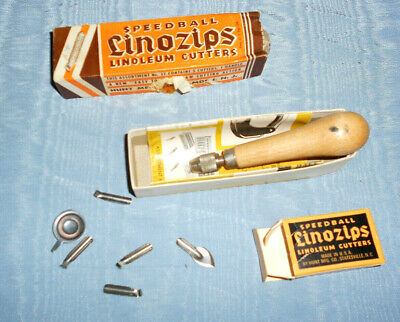 Vintage Speedball linóleo Cutters linozips número 37