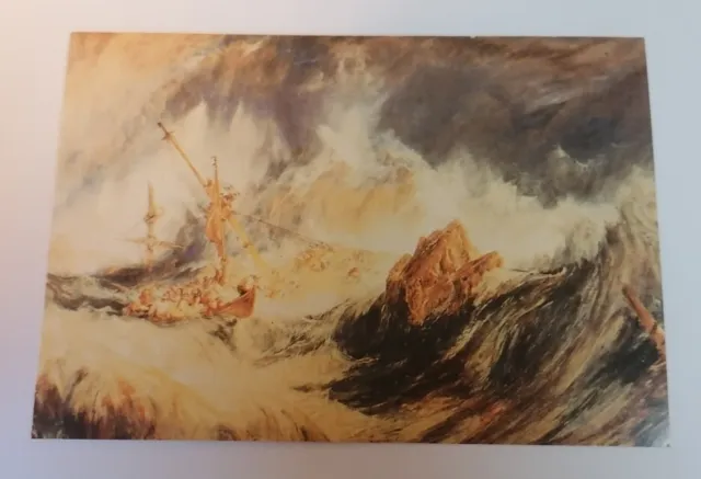 POSTCARD - Unposted 6"X4" J.M.W. Turner Shipwreck 1823 Unmarked Card For Posting