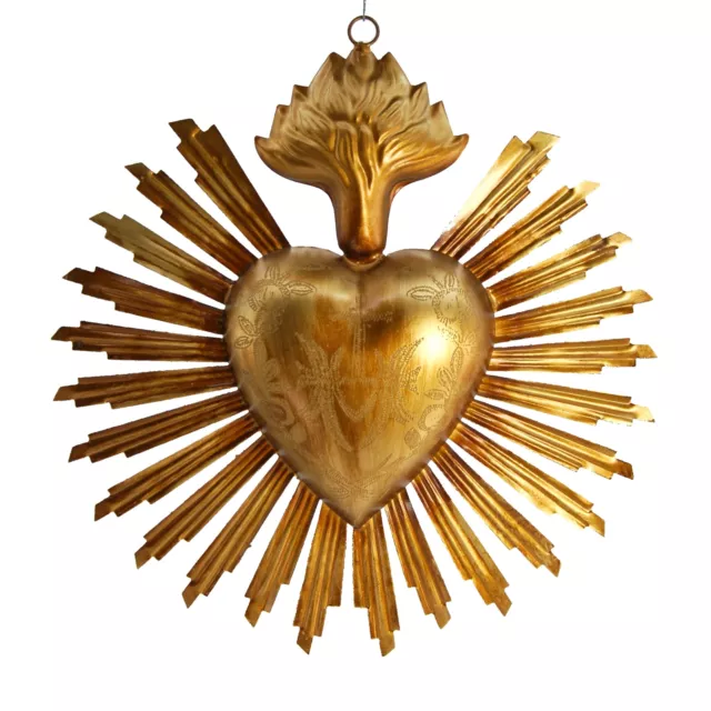  Sacred Heart, Metal Heart Milagro, Heart Box, Ex Voto