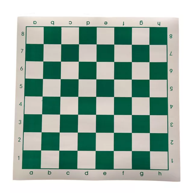 42cm x 42cm chess board for children's educational games green & white colorA JW