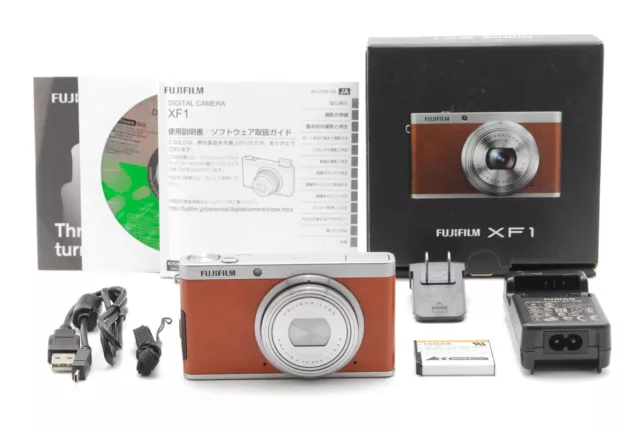 【NEAR MINT W/BOX】Fujifilm XF1 Brown X 12.0MP Compact Digital Camera From Japan