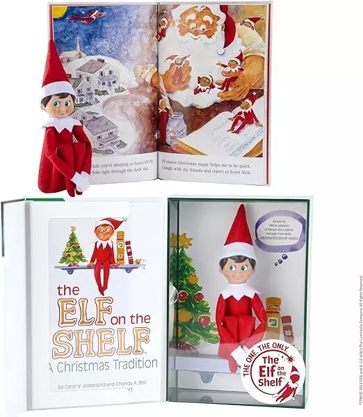 THE ELF ON the Shelf: A Christmas Tradition - Boy Scout Elf with Blue ...