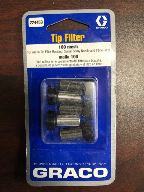 New Graco 100 Mesh Tip Filter Part# 224453